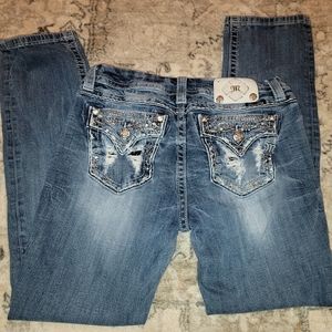 MISS ME MID RISE EASY STRAIGHT JEANS 30W 31L